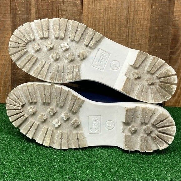 Circus Sam Edelman Blue Rubber Combat Rain Boot Women's SZ 9 - Picture 10 of 12